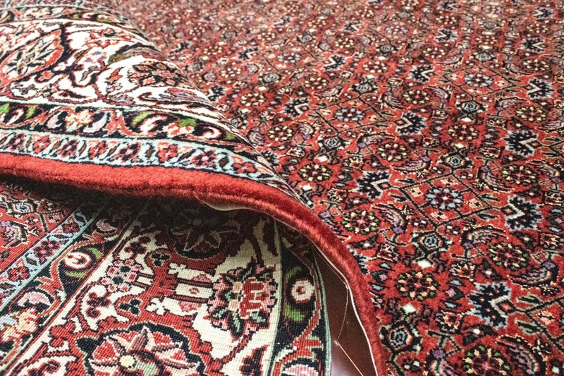 Dywan perski - Bijar kwadratowy  - 203 x 201 cm - czerwony