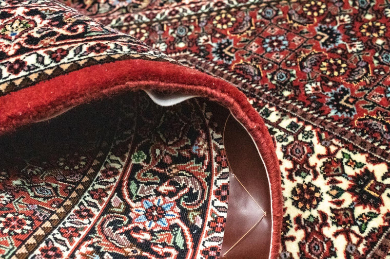 Biegacz Dywan perski - Bijar - 317 x 88 cm - czerwony