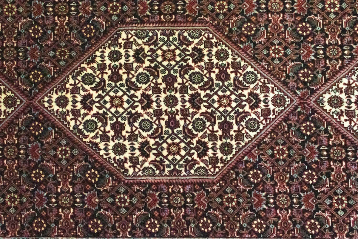 Biegacz Dywan perski - Bijar - 327 x 83 cm - czarny