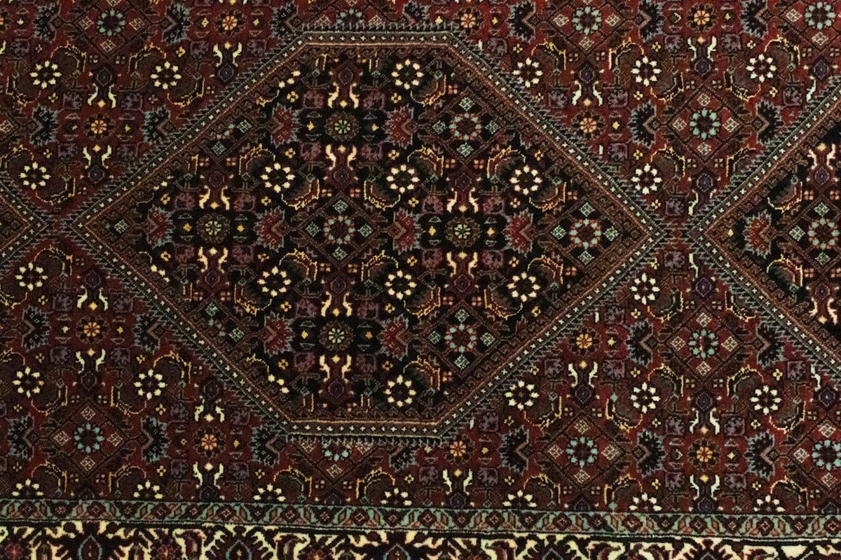 Biegacz Dywan perski - Bijar - 200 x 76 cm - czerwony