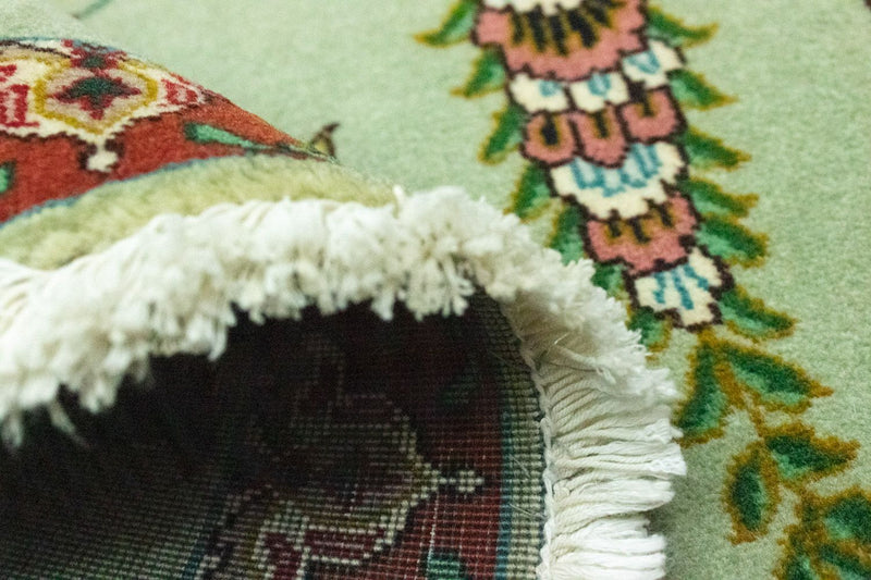 Dywan perski - Tabriz - Królewski - 83 x 62 cm - zielona