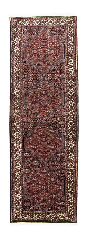 Biegacz Dywan perski - Bijar - 252 x 79 cm - niebieski