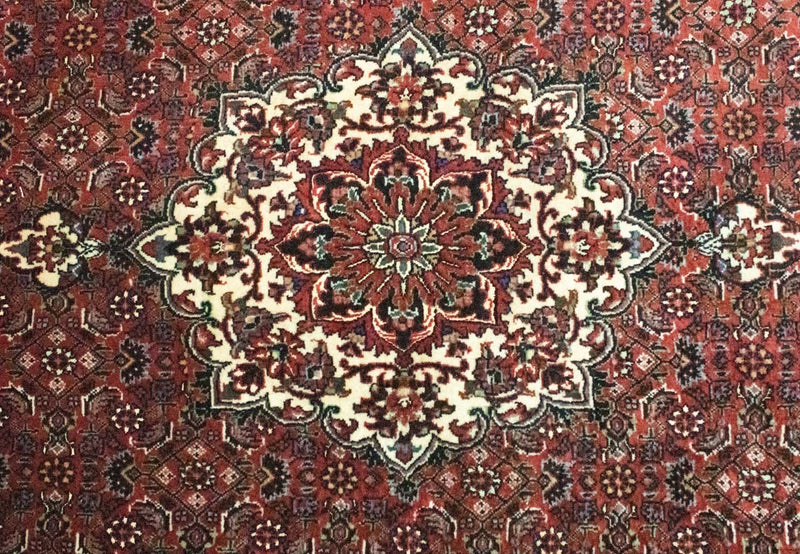 Biegacz Dywan perski - Bijar - 340 x 88 cm - czerwony