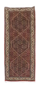 Biegacz Dywan perski - Bijar - 213 x 78 cm - brązowy