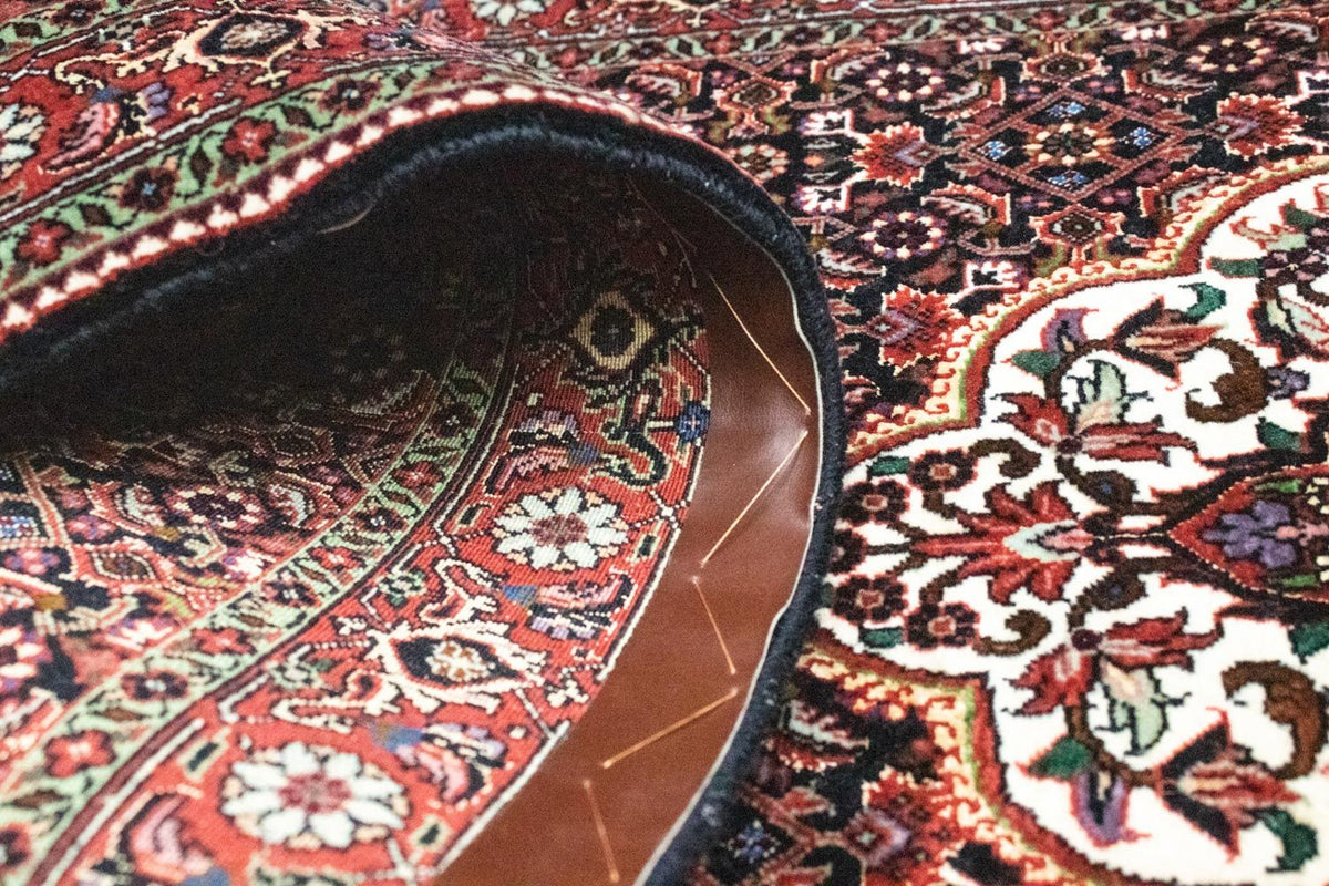 Biegacz Dywan perski - Bijar - 309 x 80 cm - niebieski