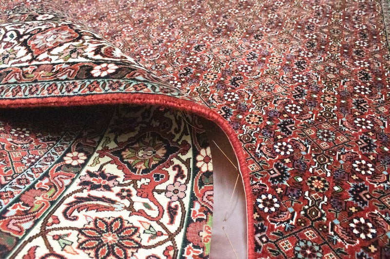 Dywan perski - Bijar kwadratowy  - 210 x 203 cm - czerwony