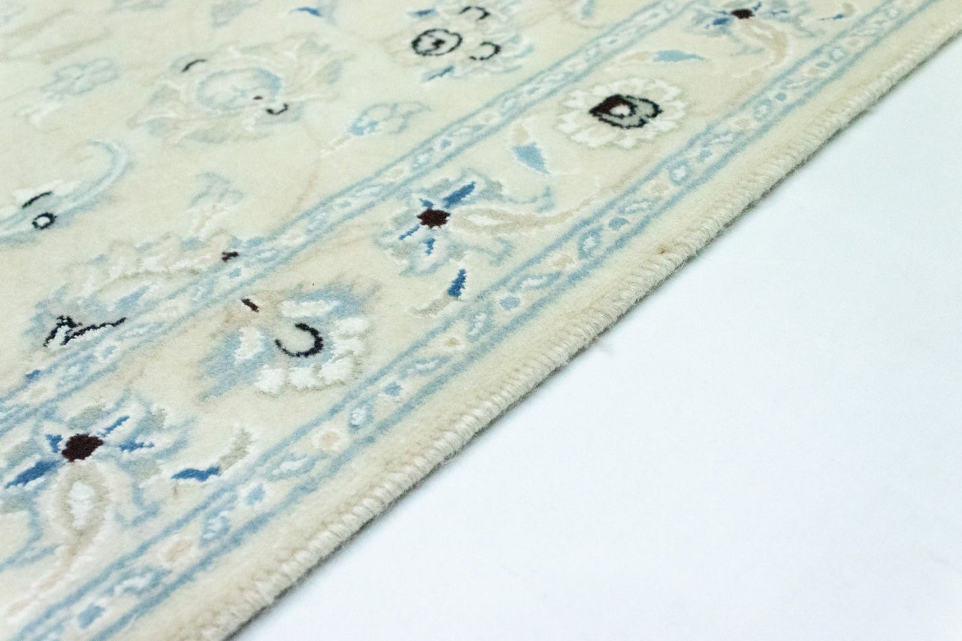 Biegacz Dywan perski - Nain - 207 x 68 cm - naturalna biel