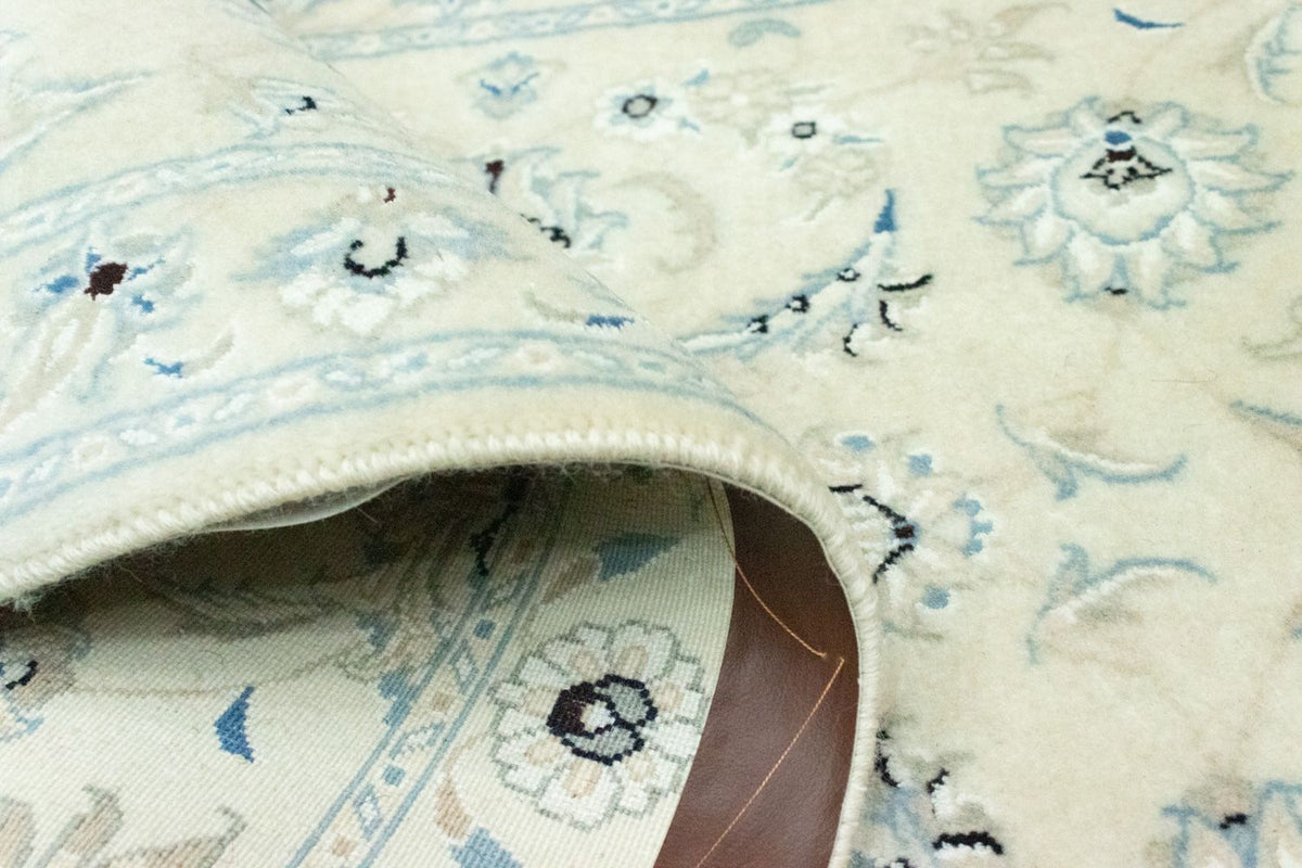 Biegacz Dywan perski - Nain - 207 x 68 cm - naturalna biel