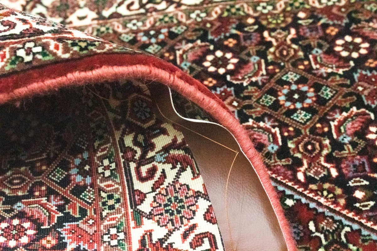 Biegacz Dywan perski - Bijar - 216 x 85 cm - ciemna czerwień