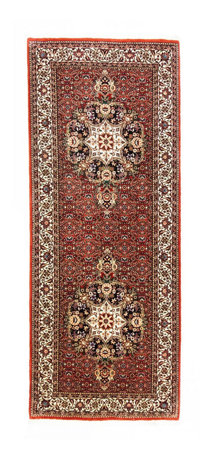 Biegacz Dywan perski - Bijar - 216 x 85 cm - czerwony
