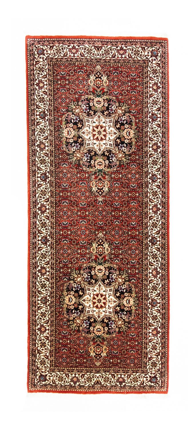 Biegacz Dywan perski - Bijar - 216 x 85 cm - czerwony