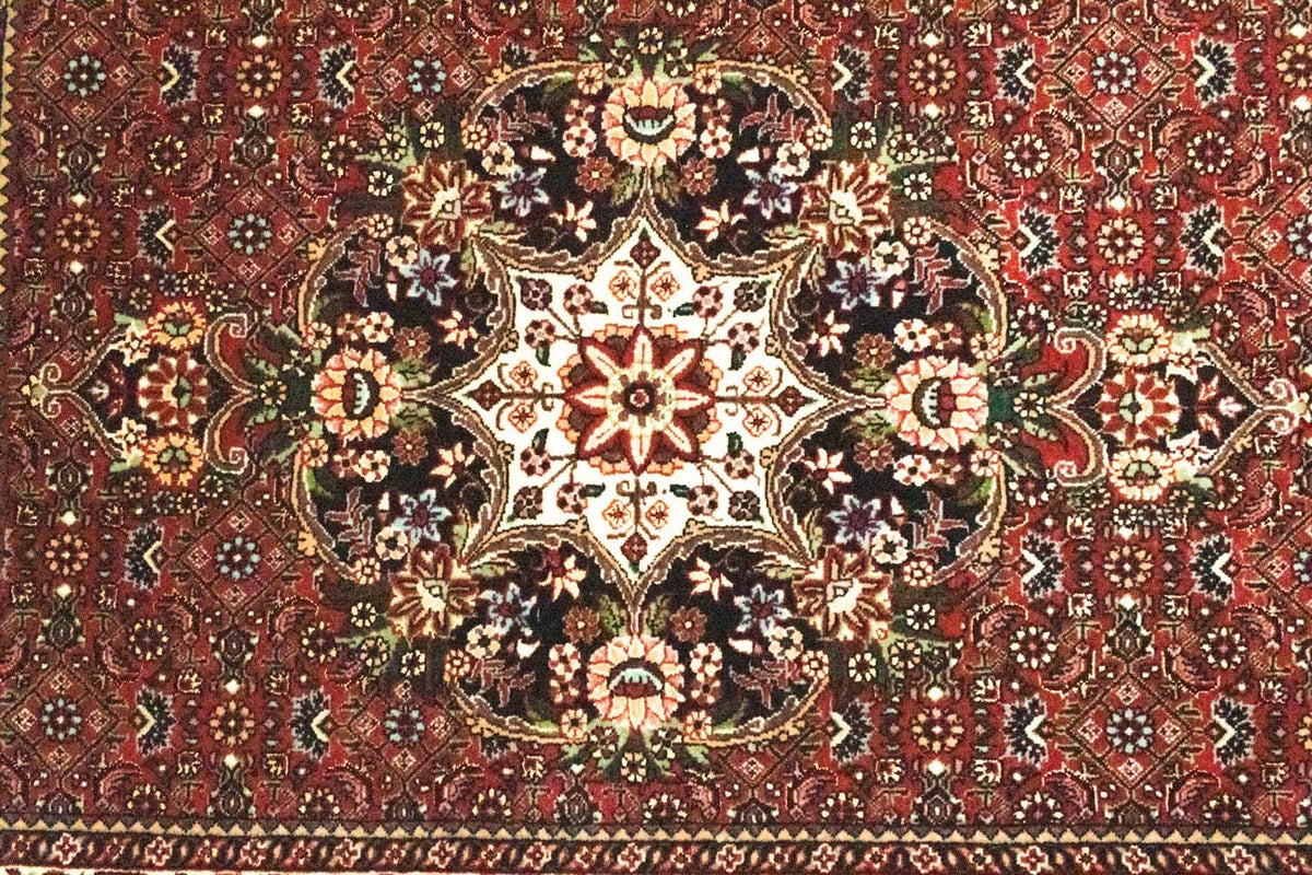 Biegacz Dywan perski - Bijar - 216 x 85 cm - czerwony