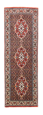 Biegacz Dywan perski - Bijar - 215 x 73 cm - niebieski