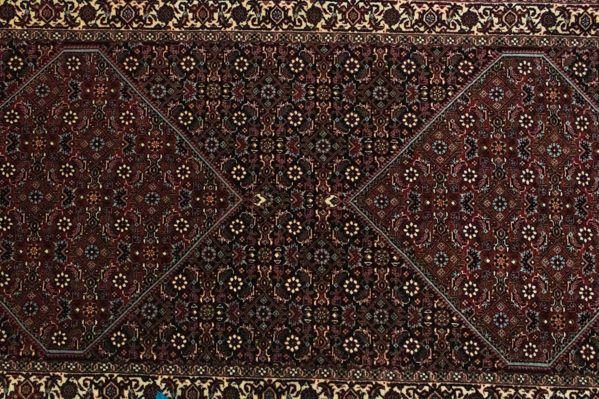 Biegacz Dywan perski - Bijar - 186 x 85 cm - niebieski