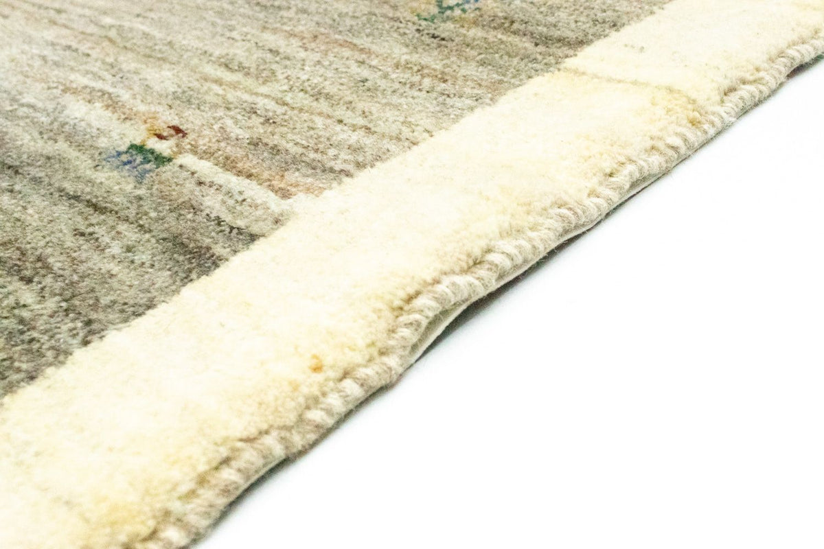 Biegacz Dywan Gabbeh - perski - 229 x 82 cm - szary