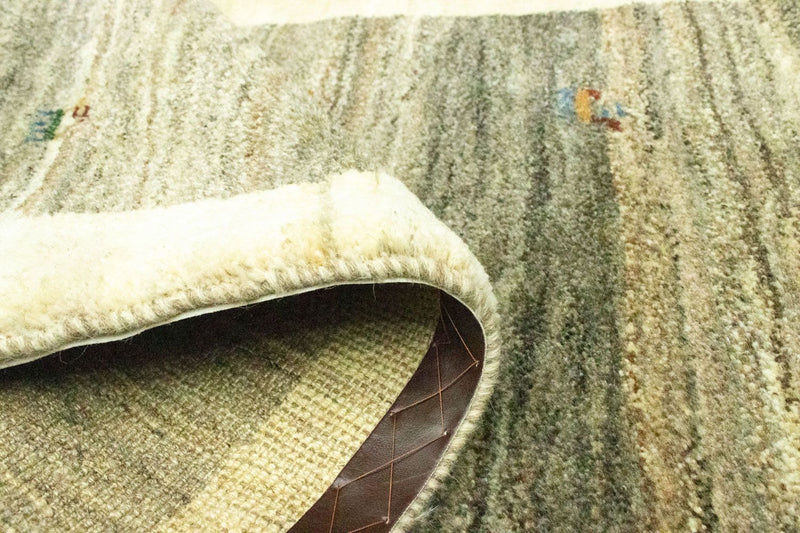 Biegacz Dywan Gabbeh - perski - 229 x 82 cm - szary