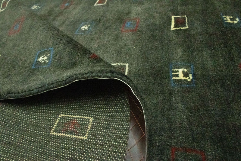 Dywan Gabbeh - perski - 235 x 174 cm - szary