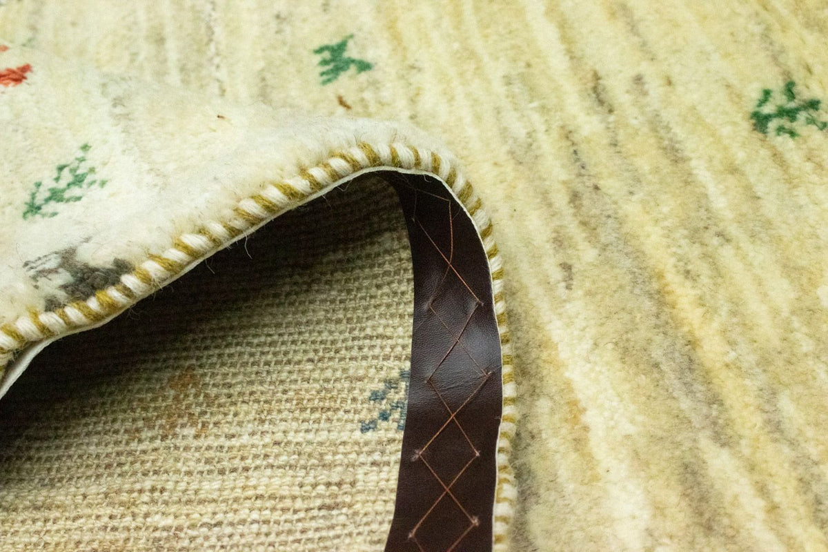 Biegacz Dywan Gabbeh - perski - 184 x 82 cm - beżowy