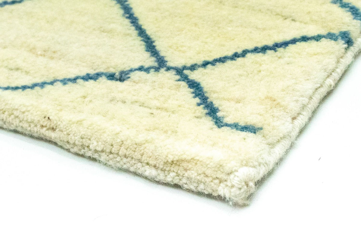 Biegacz Dywan Gabbeh - perski - 190 x 82 cm - niebieski