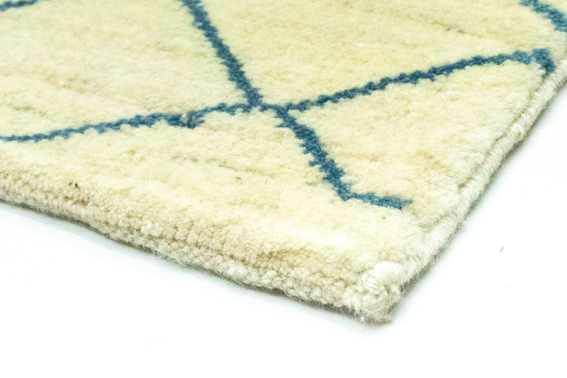 Biegacz Dywan Gabbeh - perski - 190 x 82 cm - niebieski