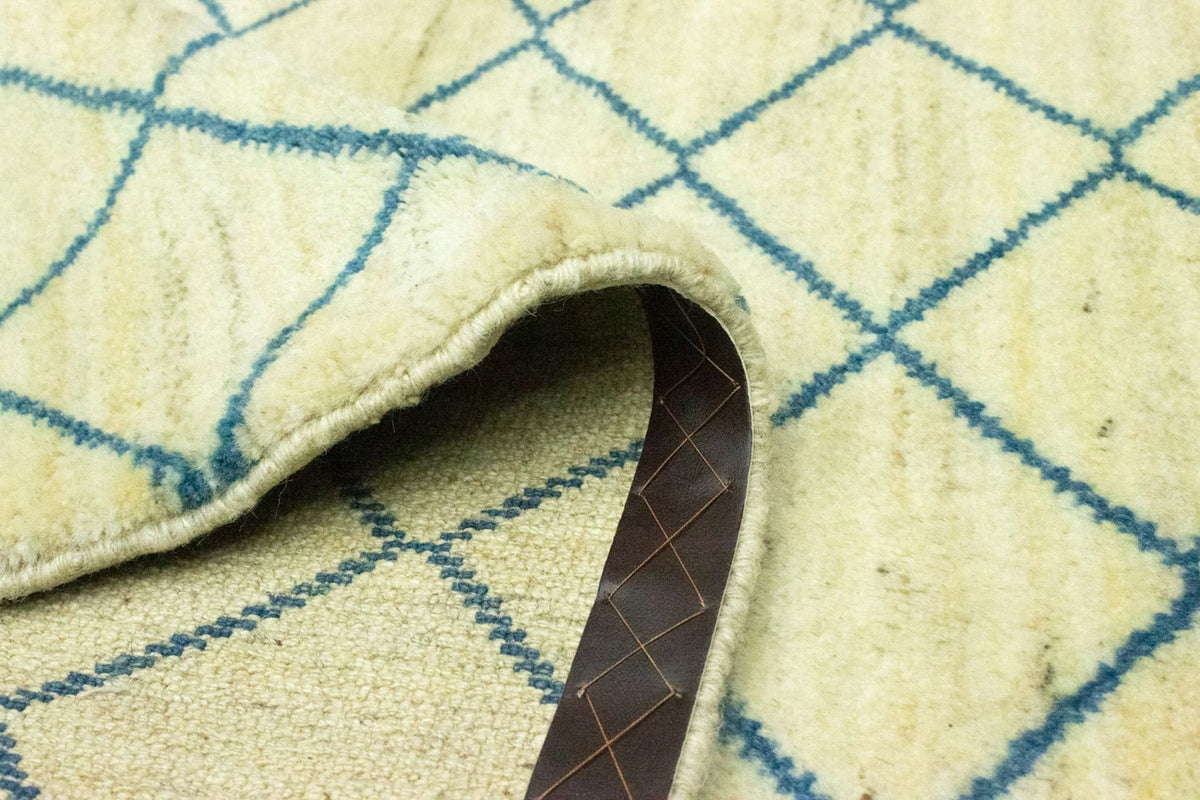 Biegacz Dywan Gabbeh - perski - 190 x 82 cm - niebieski