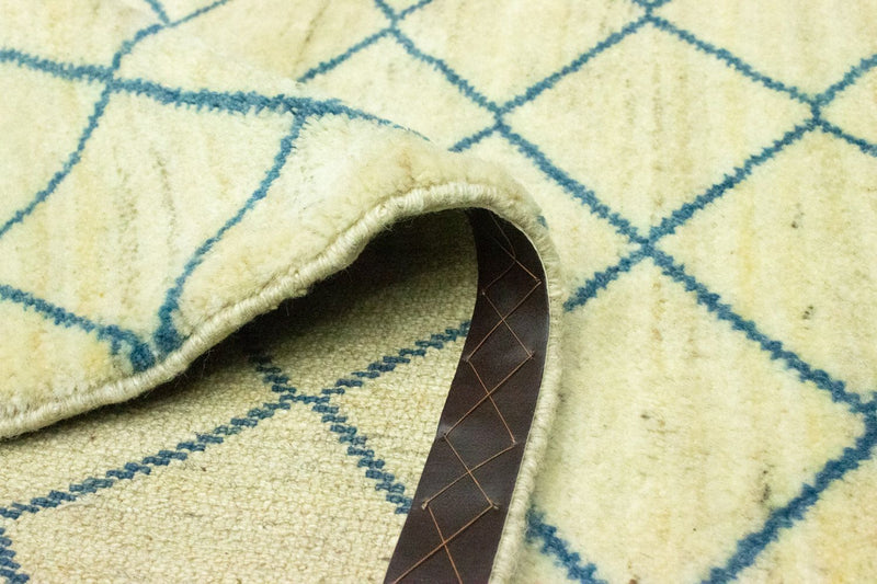 Biegacz Dywan Gabbeh - perski - 190 x 82 cm - niebieski