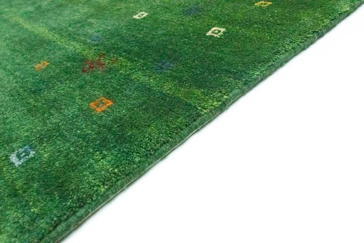 Dywan Gabbeh - perski - 189 x 155 cm - zielona