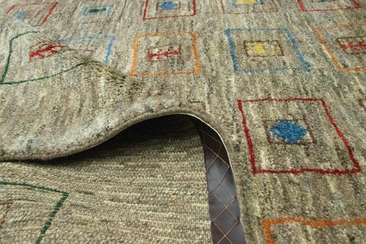 Dywan Gabbeh - perski - 206 x 154 cm - wielokolorowy