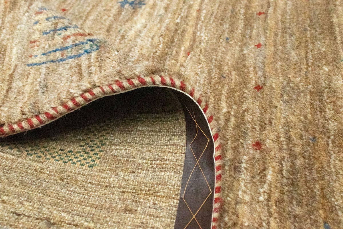 Dywan Gabbeh - perski - 154 x 103 cm - brązowy