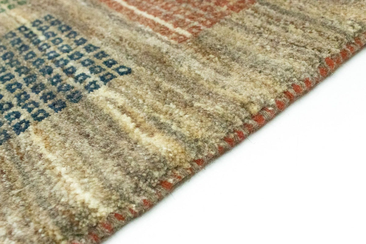 Dywan Gabbeh - perski - 137 x 102 cm - szary