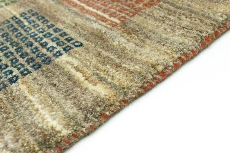 Dywan Gabbeh - perski - 137 x 102 cm - szary