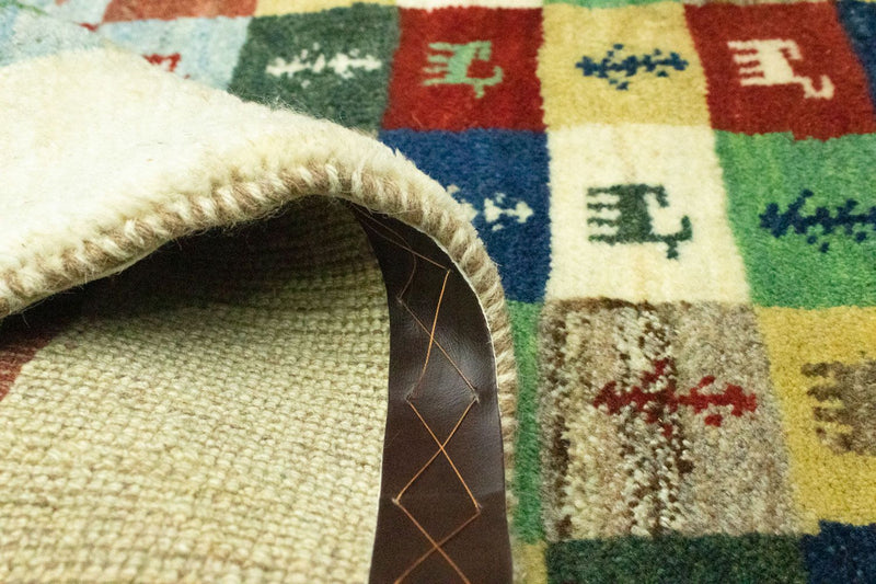 Dywan Gabbeh - perski - 136 x 100 cm - kolorowe