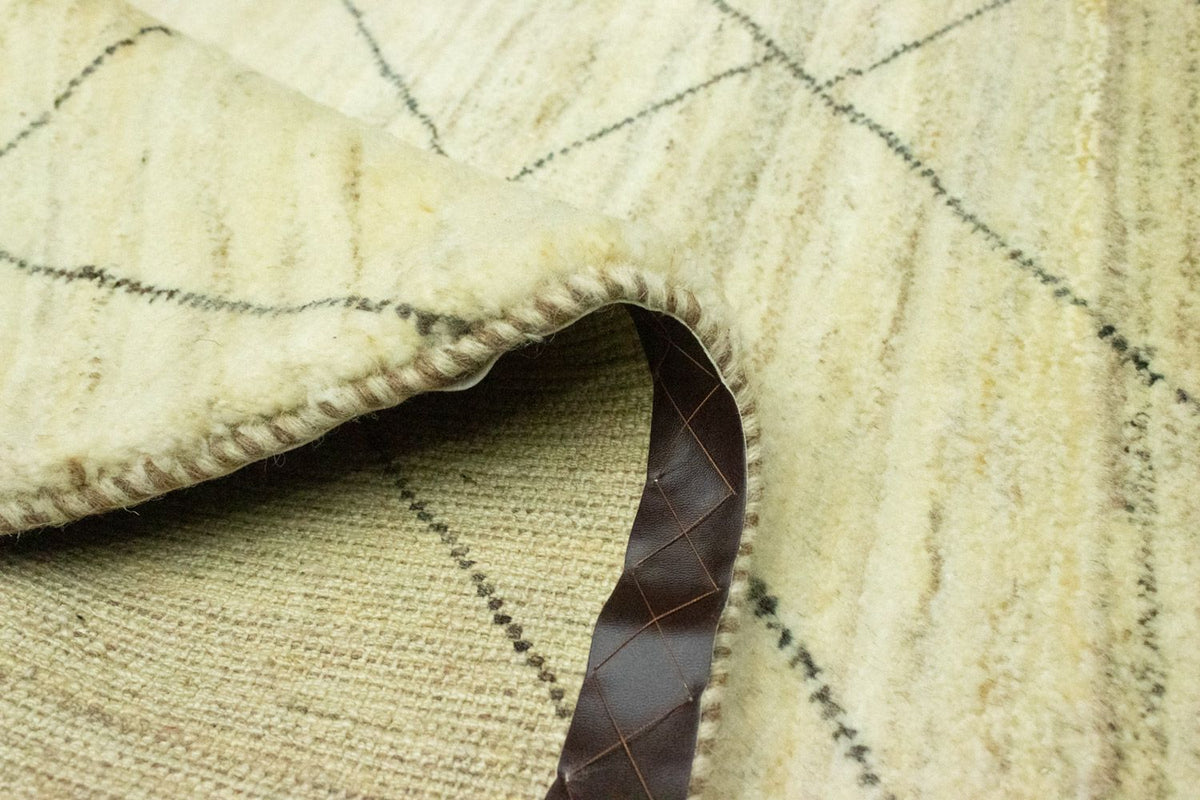 Dywan Gabbeh - perski - 140 x 98 cm - beżowy