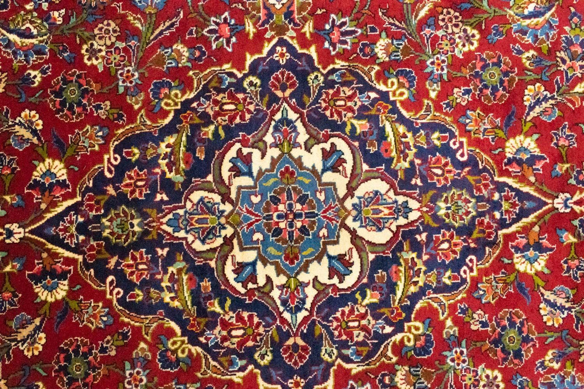 Dywan perski - Keshan - 350 x 245 cm - czerwony