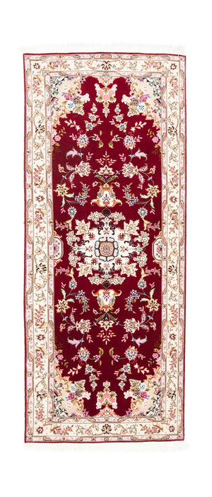 Biegacz Dywan perski - Tabriz - Królewski - 200 x 83 cm - czerwony