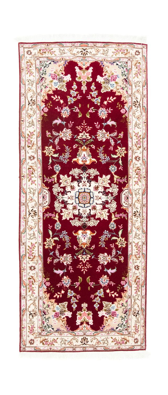 Biegacz Dywan perski - Tabriz - Królewski - 200 x 83 cm - czerwony