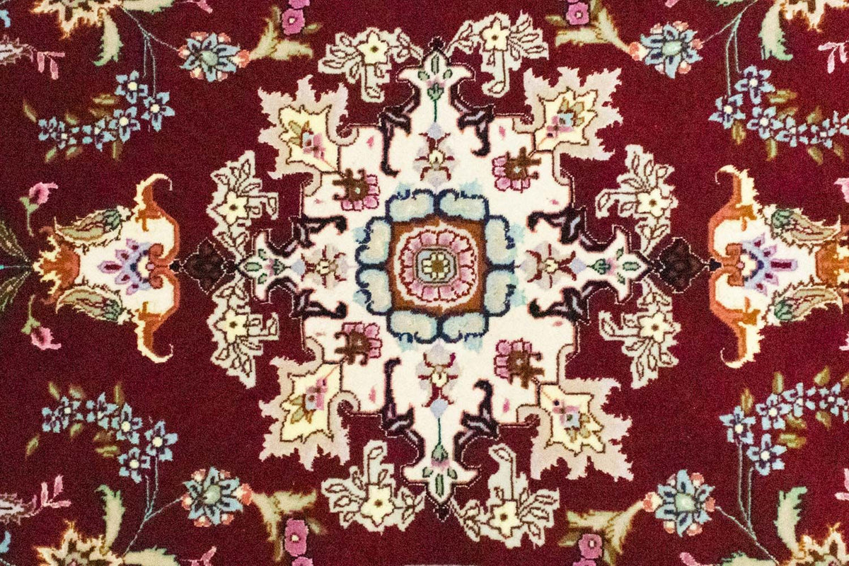 Biegacz Dywan perski - Tabriz - Królewski - 200 x 83 cm - czerwony
