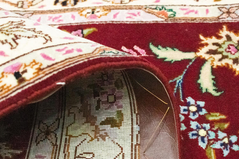 Biegacz Dywan perski - Tabriz - Królewski - 200 x 83 cm - czerwony