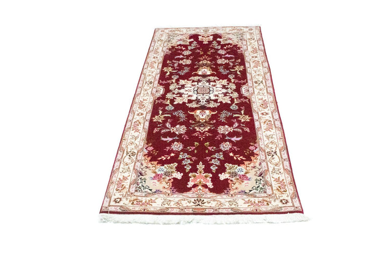 Biegacz Dywan perski - Tabriz - Królewski - 200 x 83 cm - czerwony