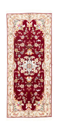 Biegacz Dywan perski - Tabriz - Królewski - 202 x 81 cm - czerwony