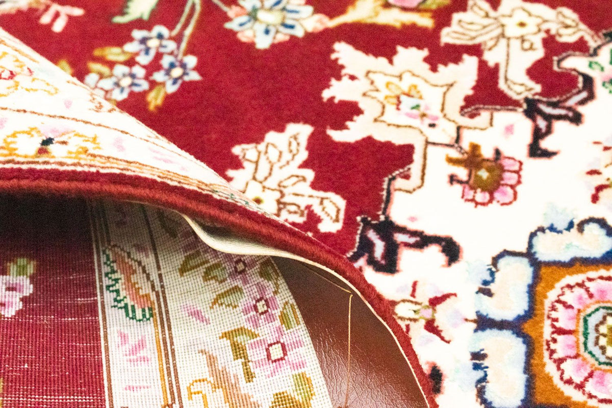 Biegacz Dywan perski - Tabriz - Królewski - 202 x 81 cm - czerwony