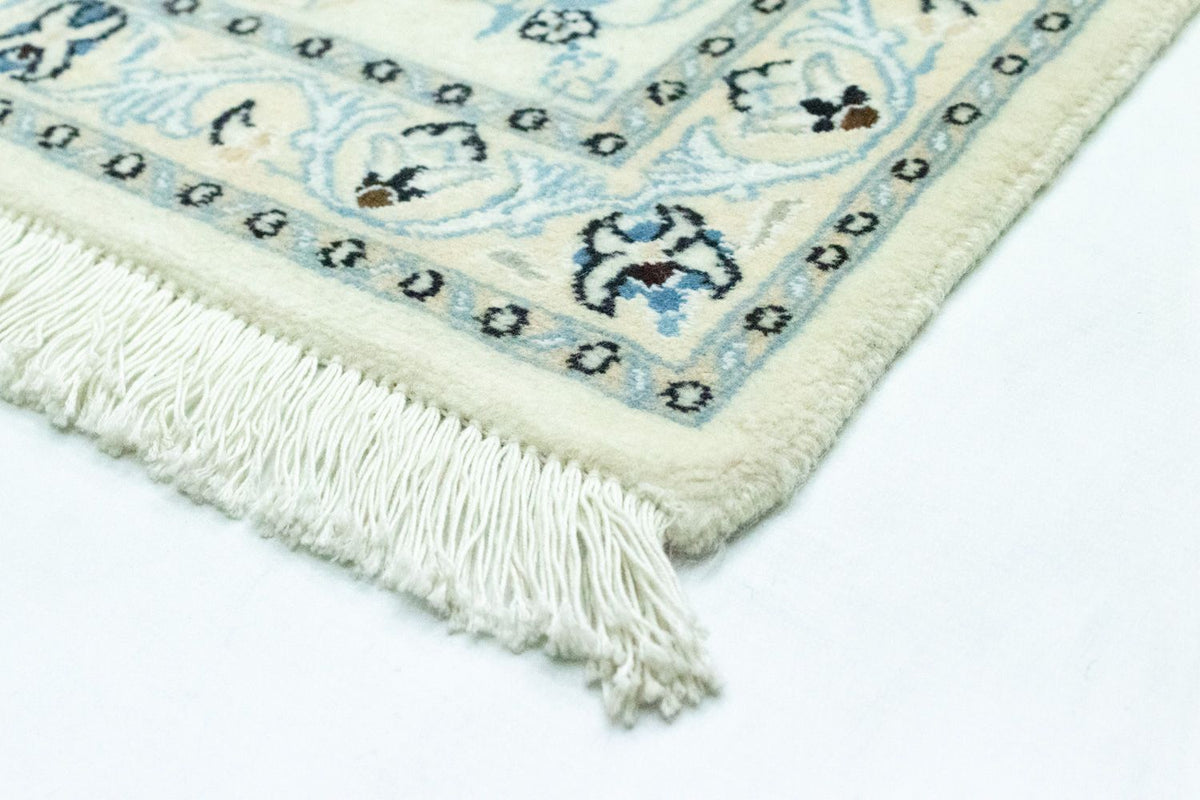 Biegacz Dywan perski - Nain - 194 x 79 cm - naturalna biel