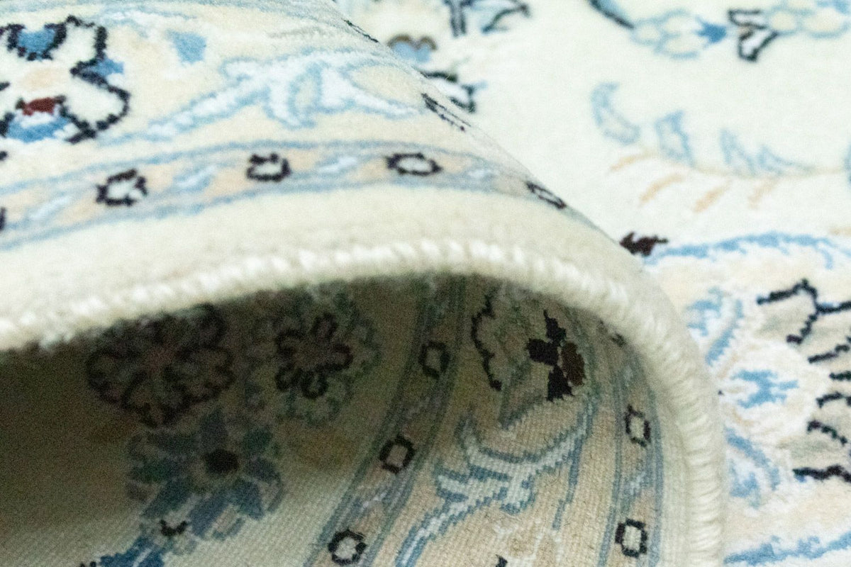 Biegacz Dywan perski - Nain - 194 x 79 cm - naturalna biel