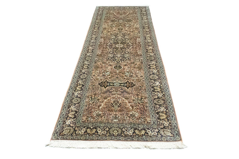Biegacz Jedwabny dywan - Kashmir Silk - 278 x 77 cm - czerwony