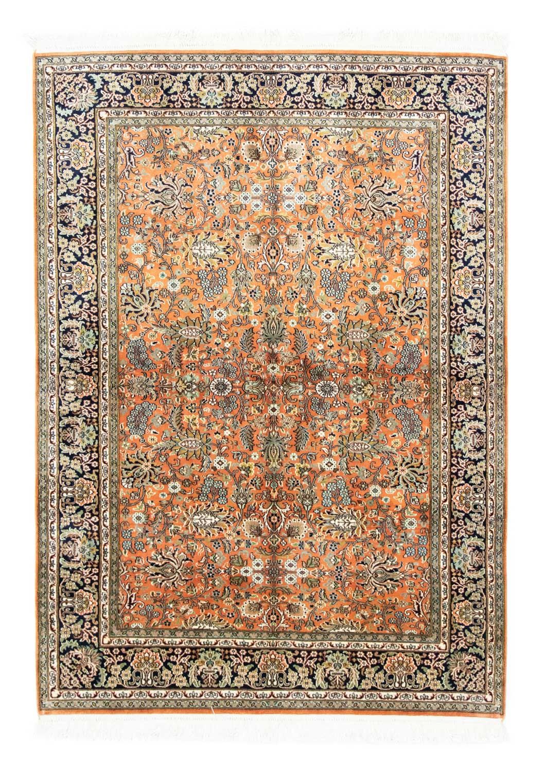 Jedwabny dywan - Kashmir Silk - 181 x 130 cm - rdza