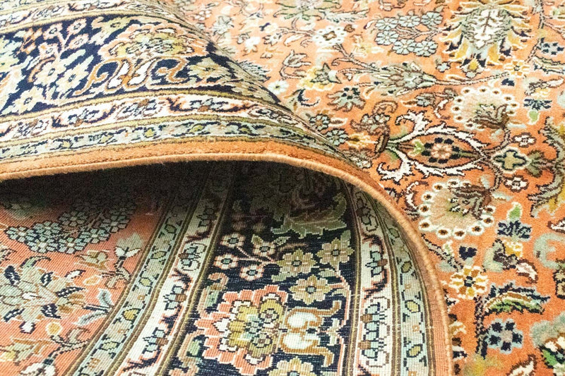 Jedwabny dywan - Kashmir Silk - 181 x 130 cm - rdza