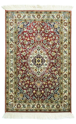 Jedwabny dywan - Kashmir Silk - 95 x 63 cm - czerwony