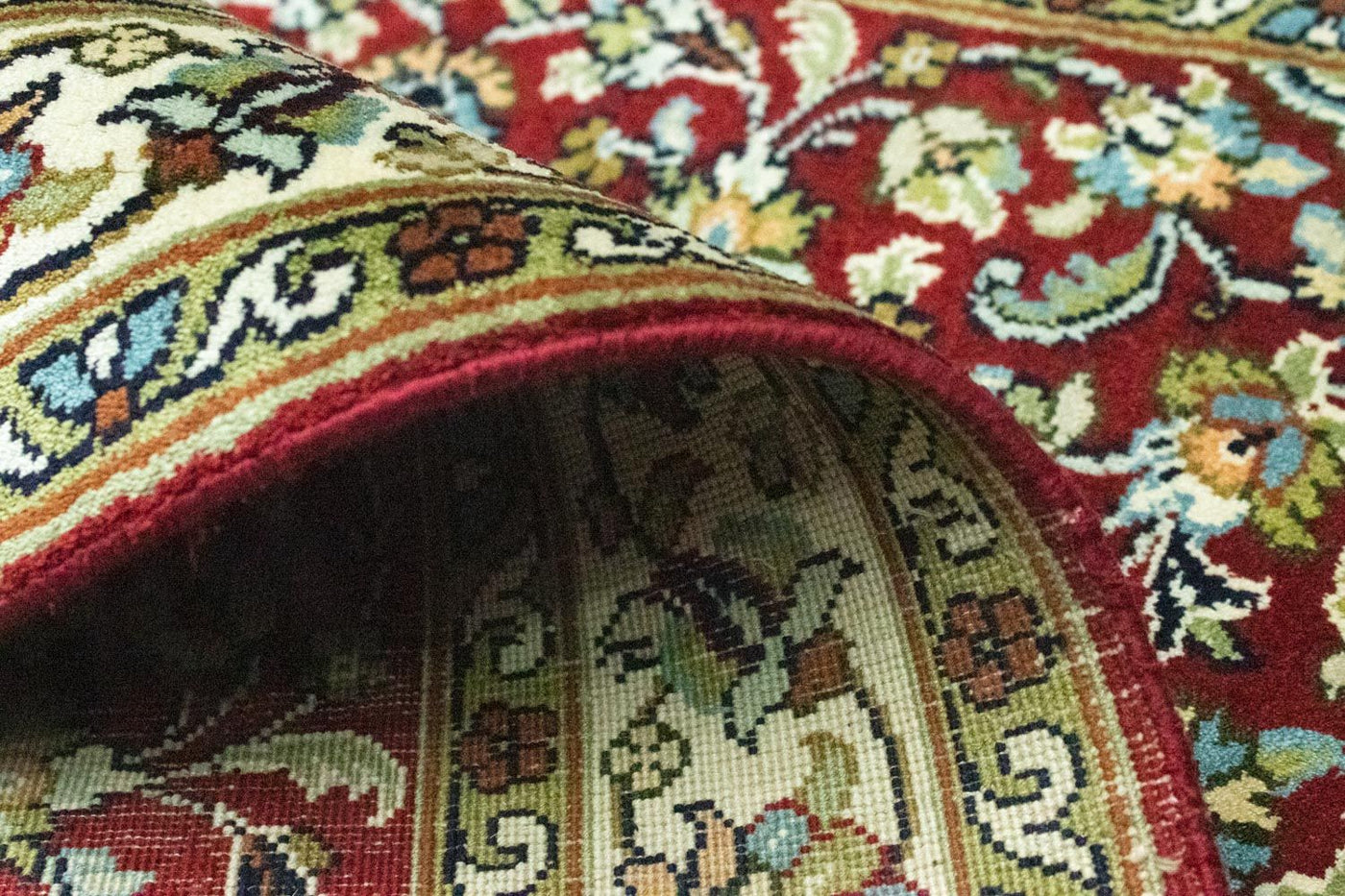 Jedwab kaszmirski Dywan 95x63cm - Dywan orientalny