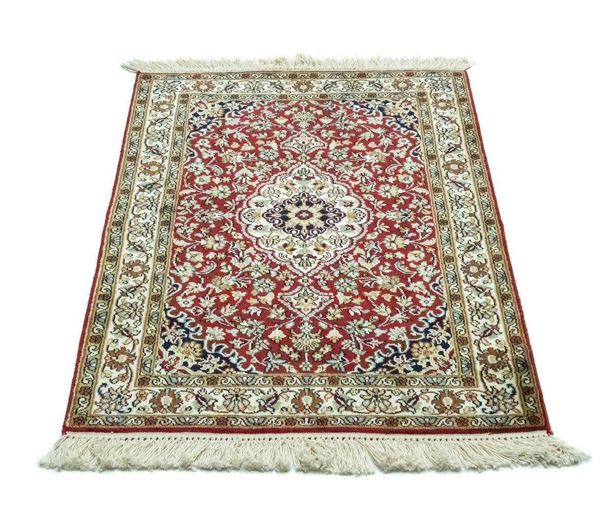 Jedwabny dywan - Kashmir Silk - 95 x 63 cm - czerwony