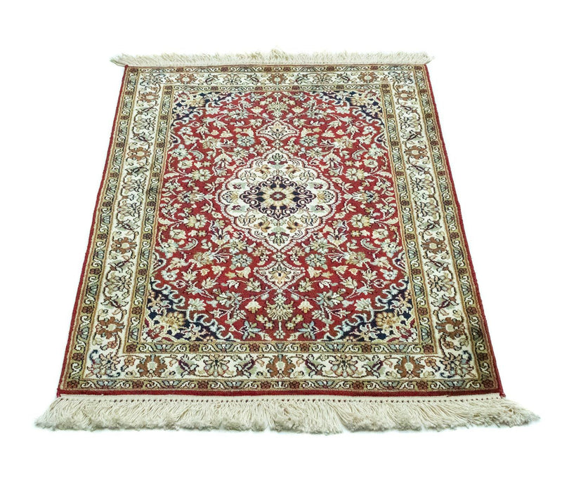 Jedwabny dywan - Kashmir Silk - 95 x 63 cm - czerwony